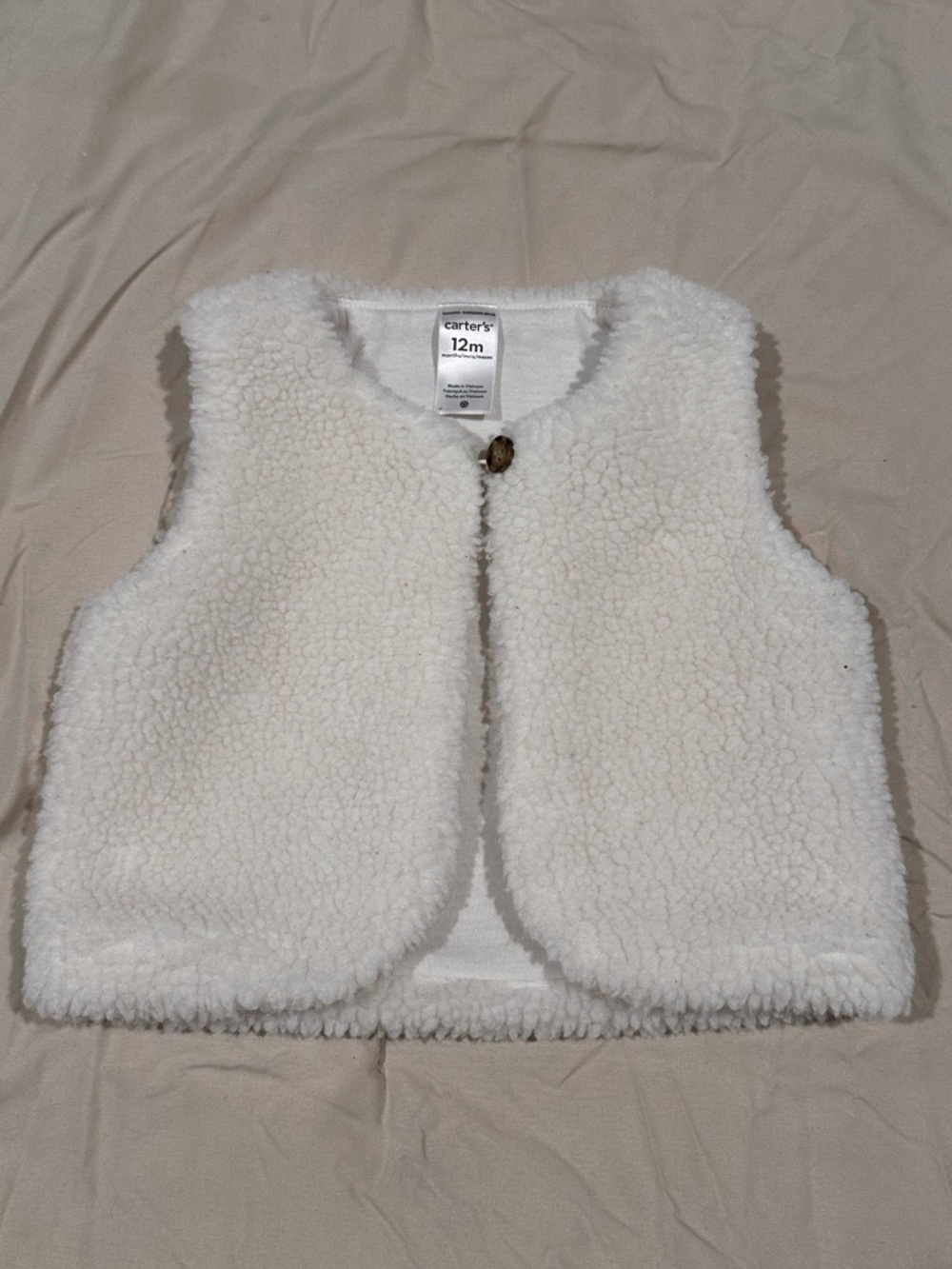 Carter's Girl’s Sherpa Button-Front Vest